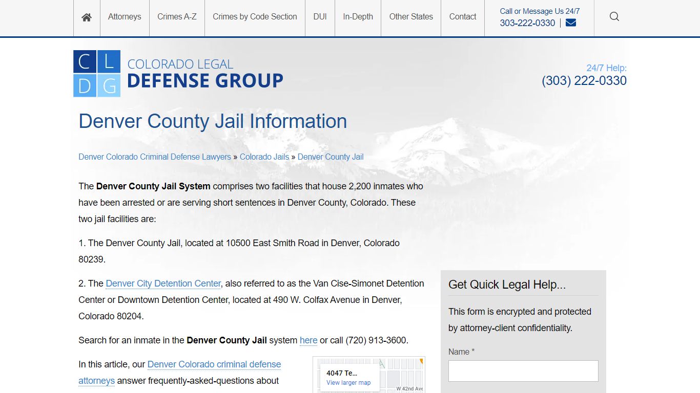 Denver County Jail: Location, Bail, Visiting, Safety ...